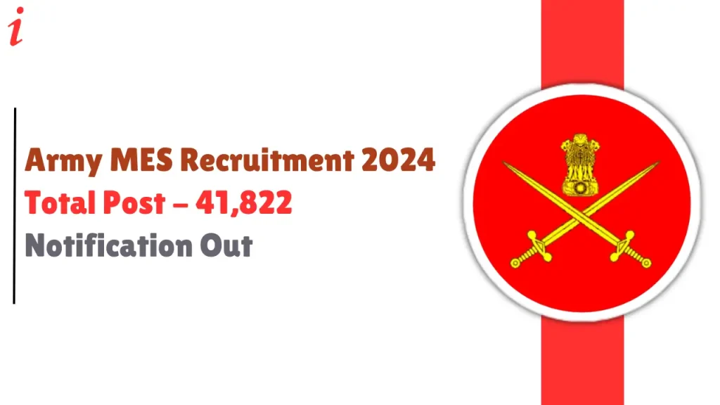 Army MES Recruitment 2024