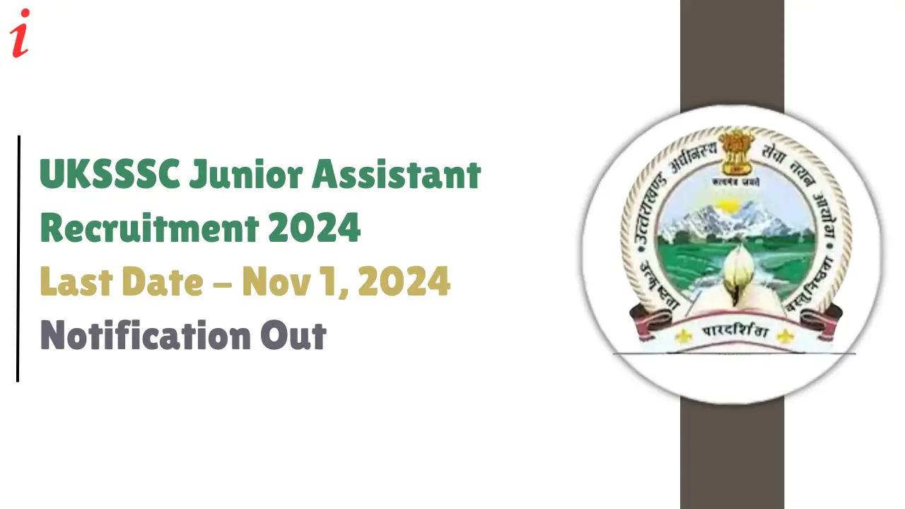 _Junior Assistant Recruitment 2024