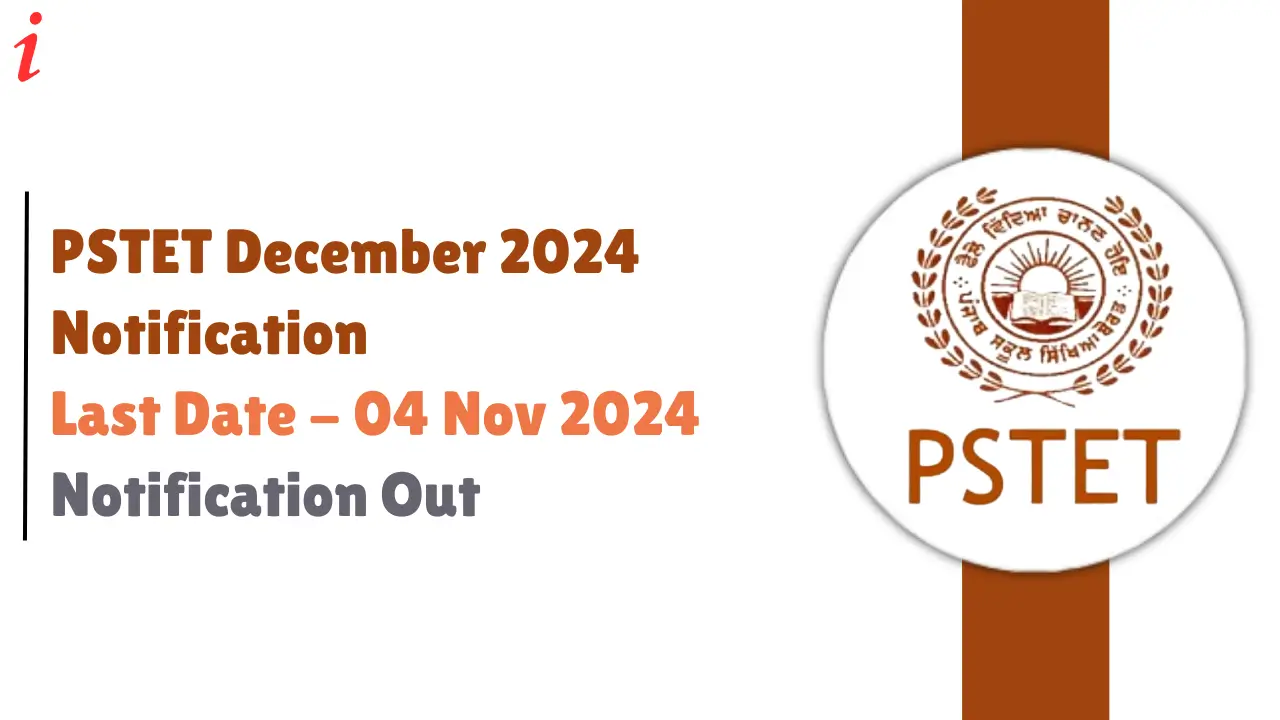 PSTET December 2024 Notification